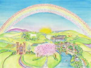 Rainbow of Hope painting to honour Continued Care staff during the Covid pandemic
