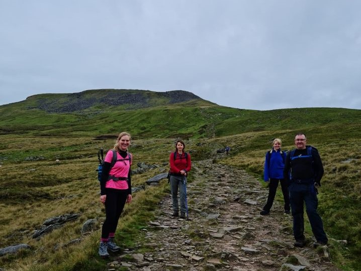 Mental health Foundation fundsraising at the Yorkshire Three Peaks